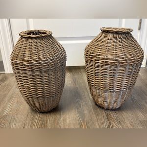 Wicker Vases
